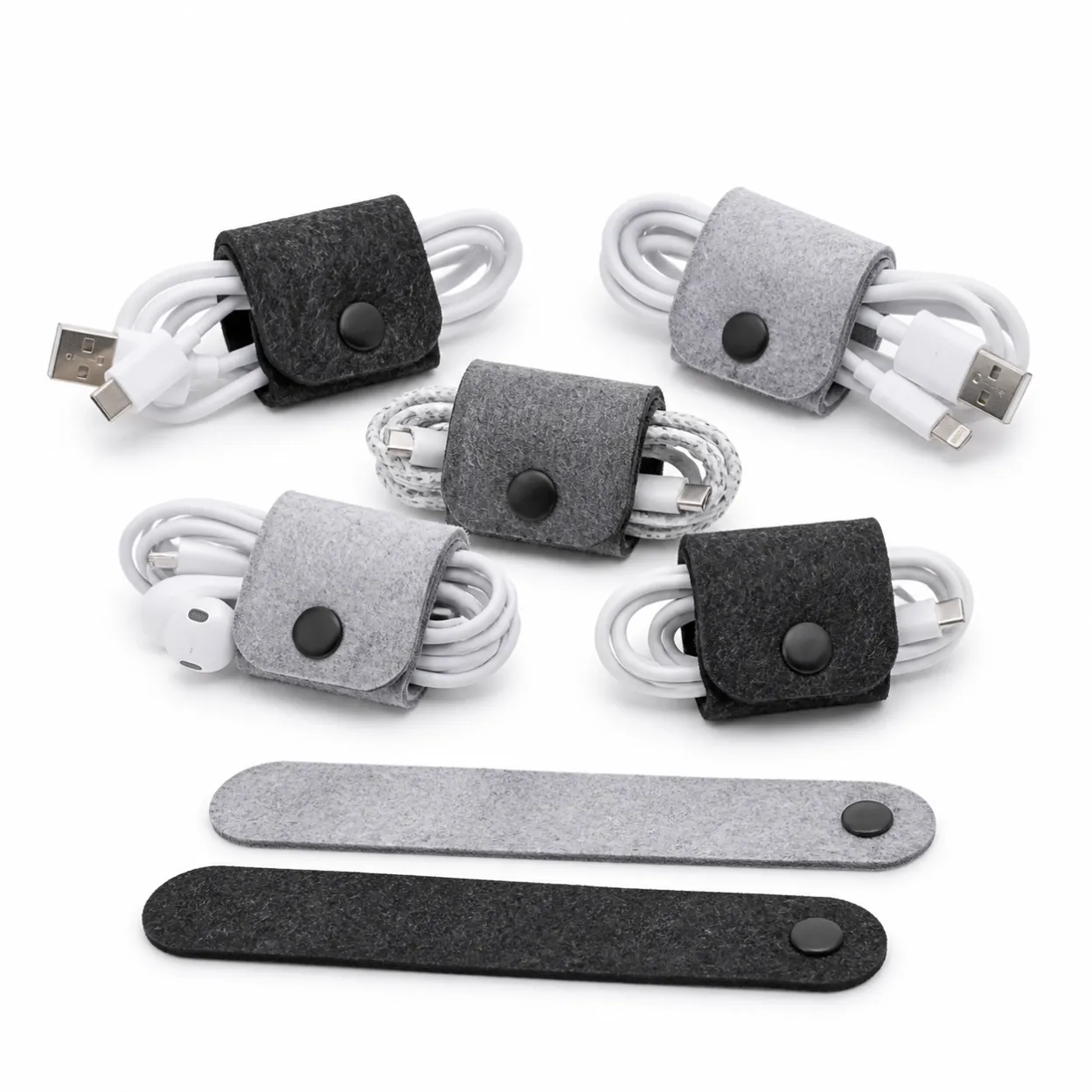 desktidy-recycled-felt-cable-organizer-set
