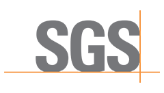 SGS tested artificial grass certification mark
