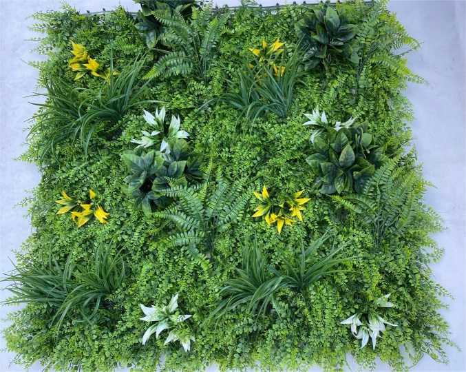Artificial foliage wall panel, model B030