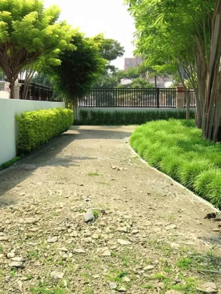 Close-up of artificial grass pile and backing