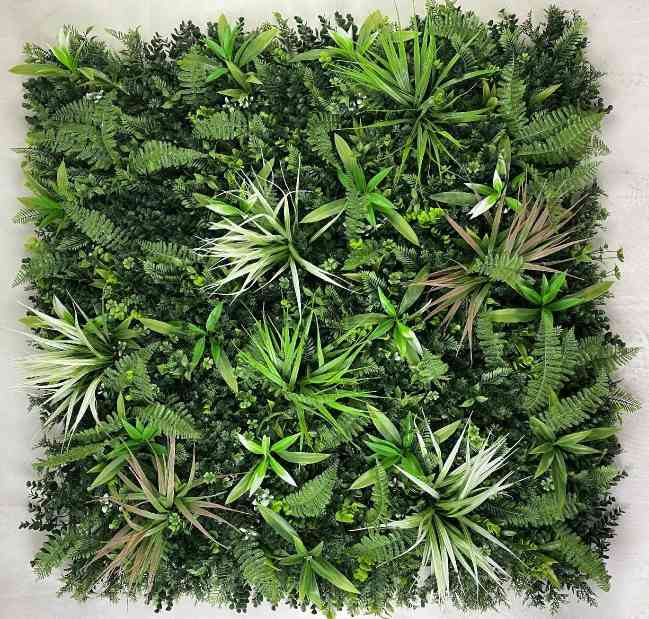 Tropical artificial foliage wall panel B008