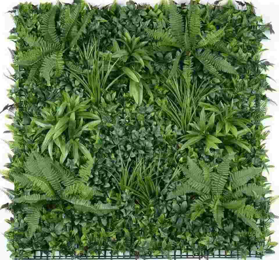 Artificial foliage wall panel, model B027