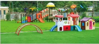 Artificial grass play surface at a kindergarten