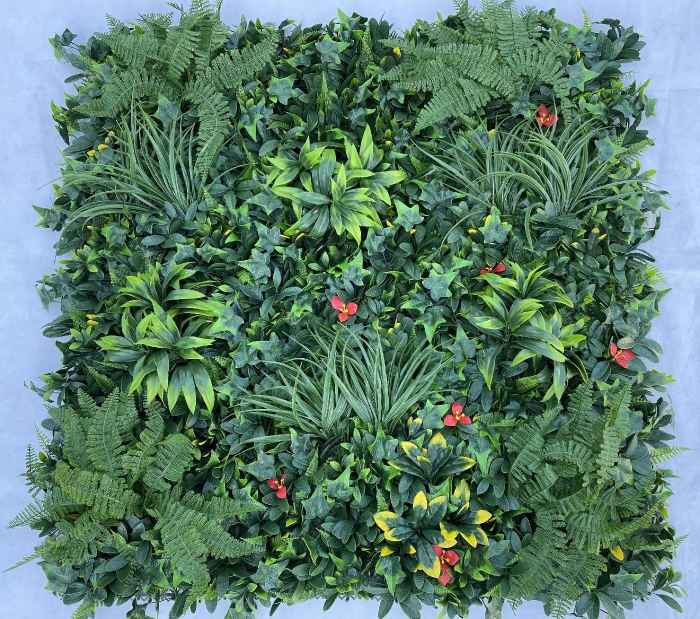 Artificial foliage wall panel, model B020