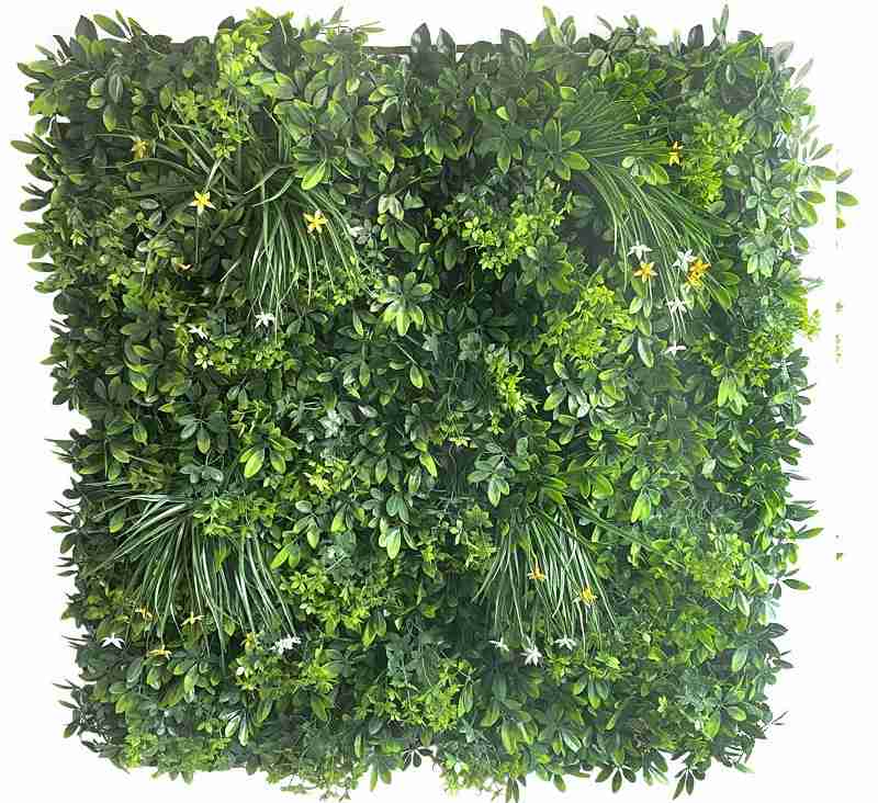 Artificial foliage wall panel, model B028