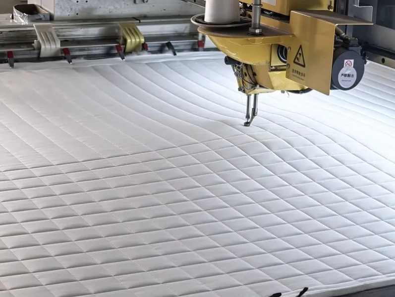 quilting the customized weighted blanket