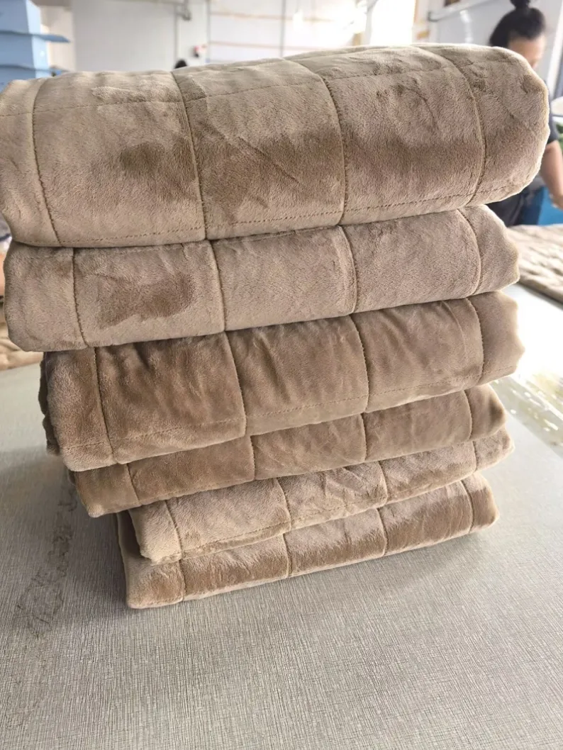 weighted blankets velvet fabric cover