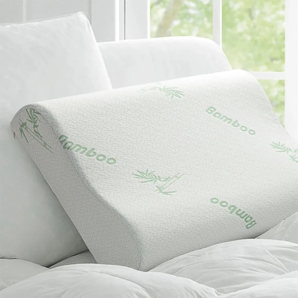 bamboo memory foam sleeping pillow slow rebound