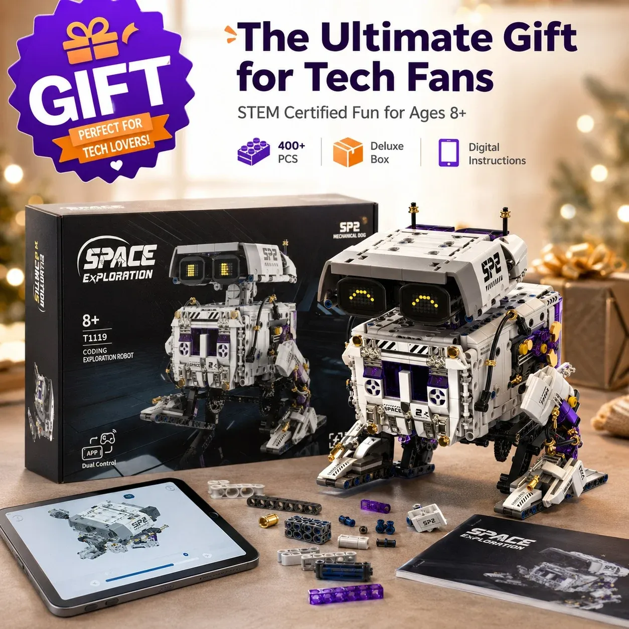 Sci-Fi Programming Bipedal Robot Building Block Toy8