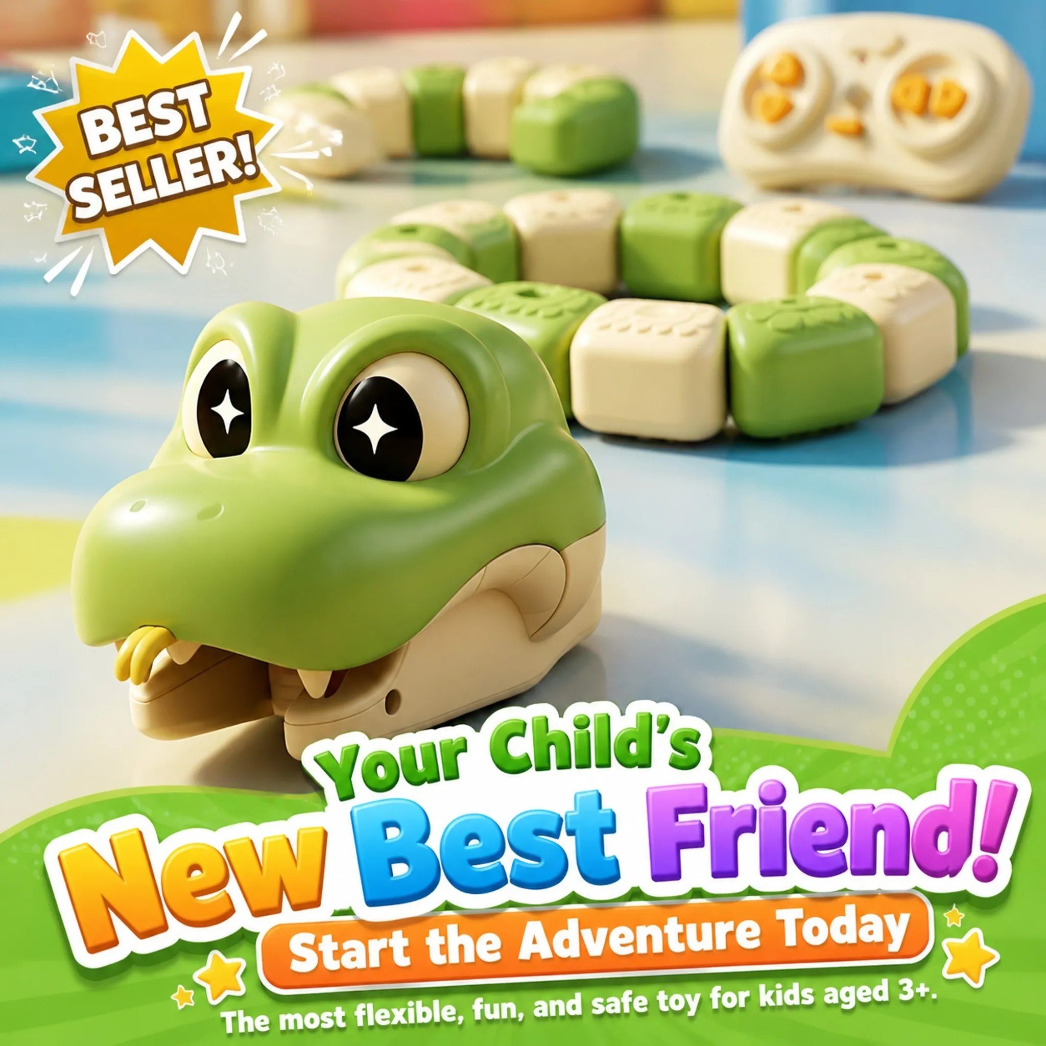 Remote Control Magnetic Snake Battle Toy10