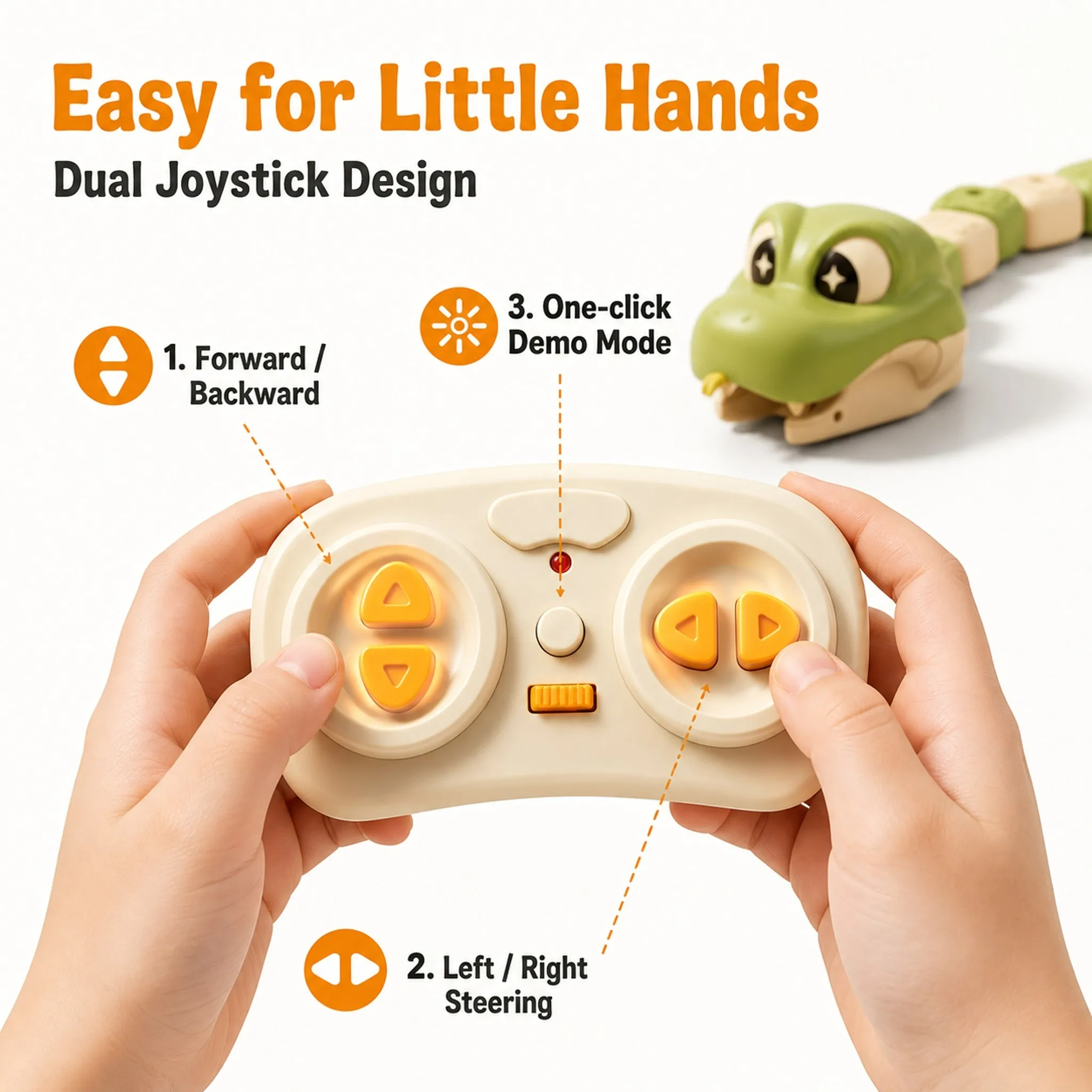 Remote Control Magnetic Snake Battle Toy6