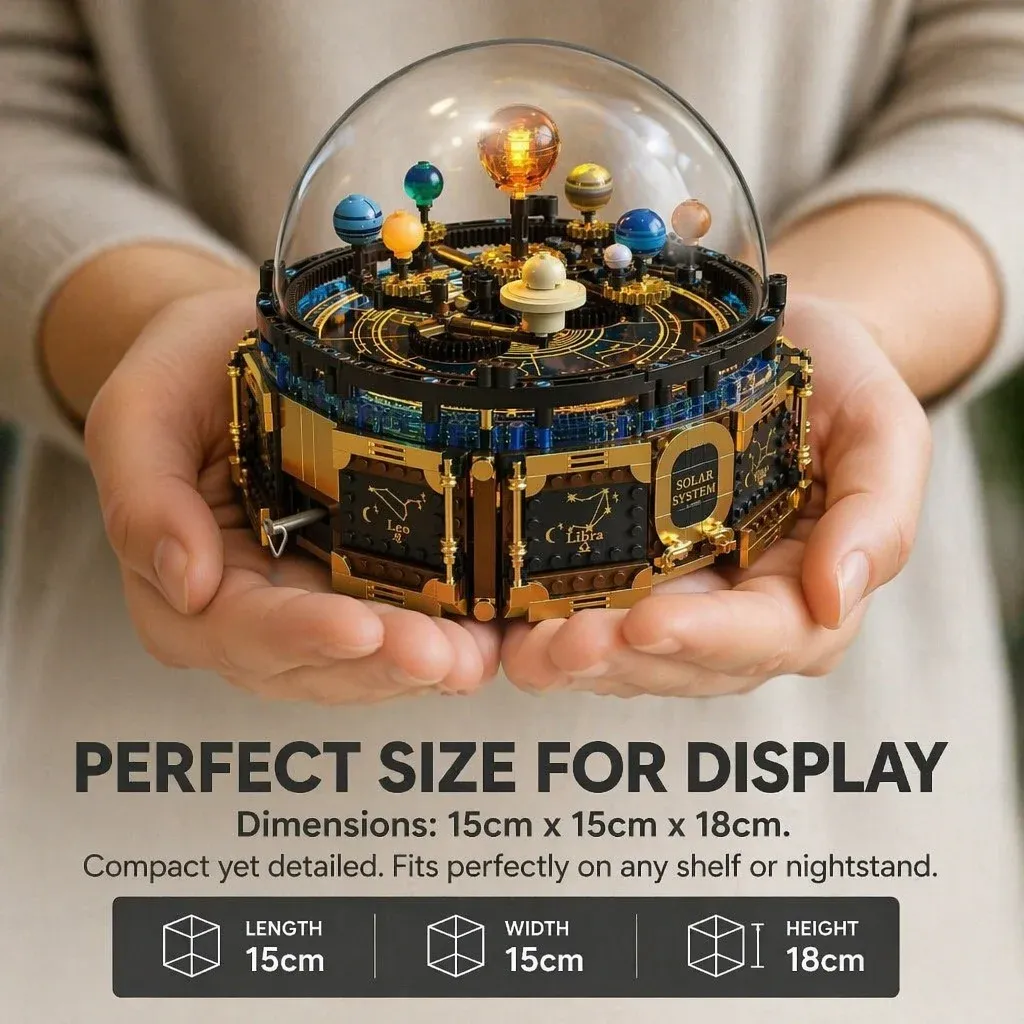 Music Box Solar System Building Block Toy5