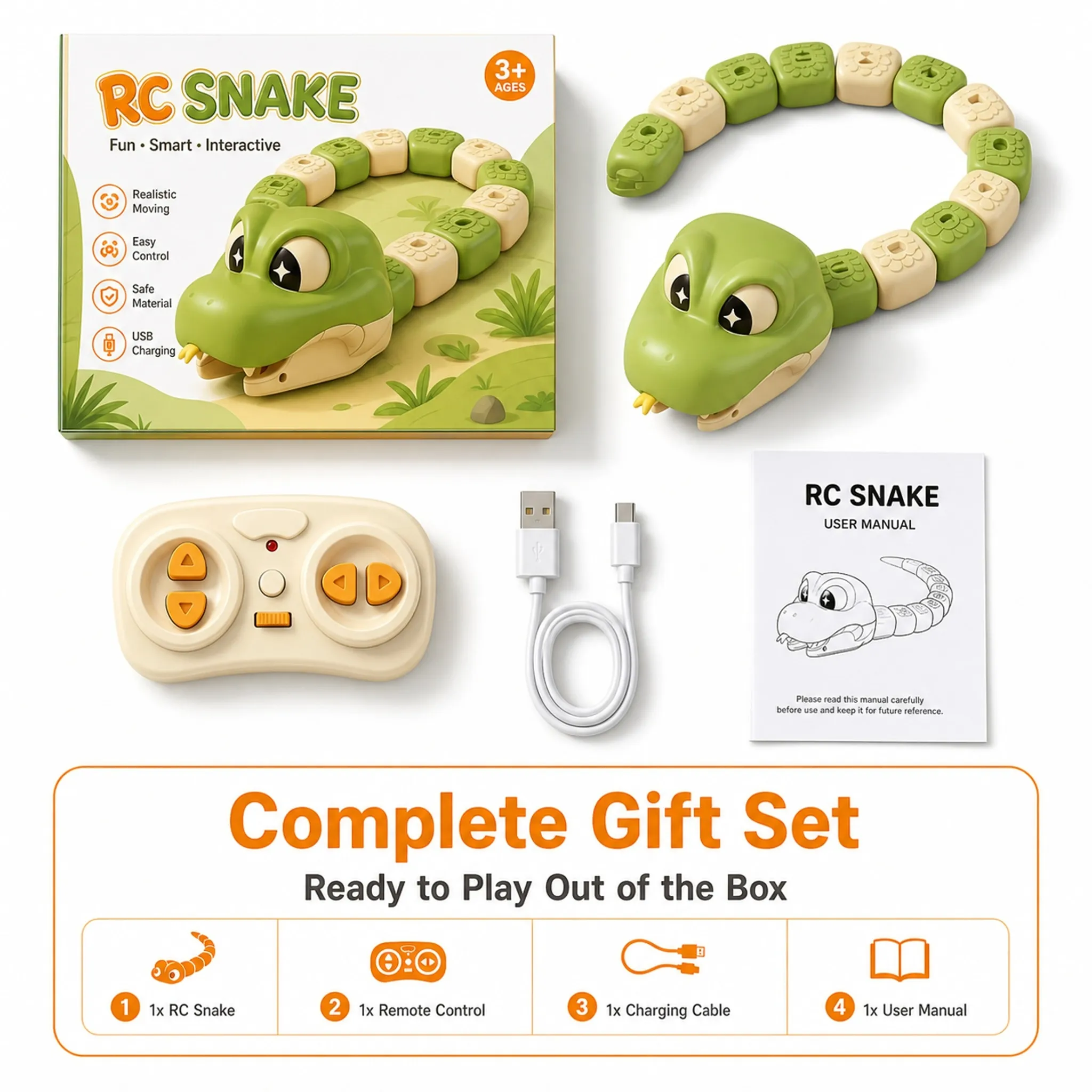 Remote Control Magnetic Snake Battle Toy8