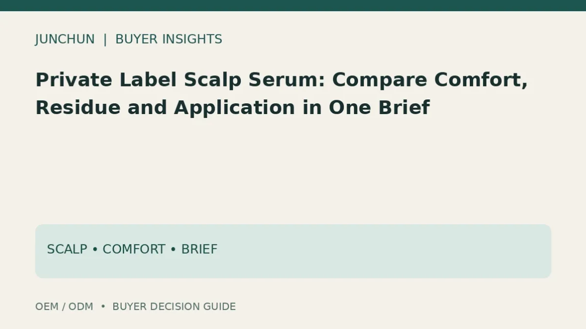 Scalp serum comfort residue and applicator brief