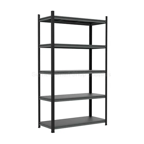SMT-ASR02 premium 5-tier boltless steel rack with internal gourd holes and hidden rivet joints by Suzhou Smart Shop Supplies