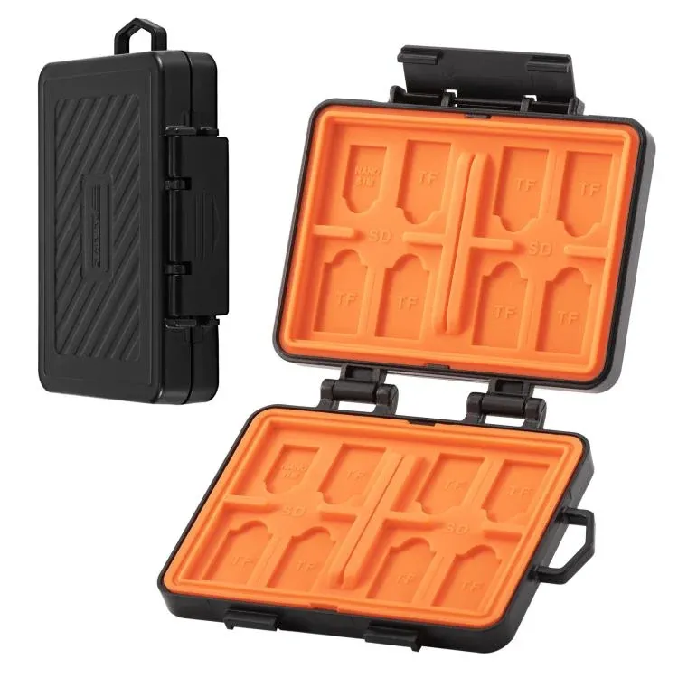 24-slot memory card storage case, main product photo