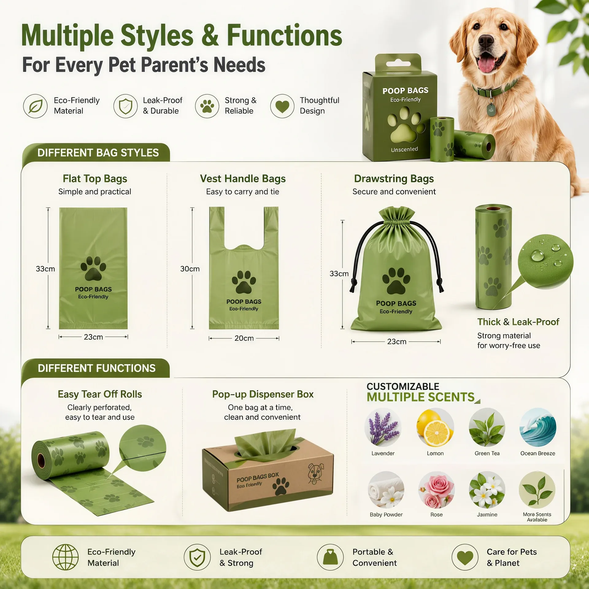 dog-waste-bag-styles-and-functions