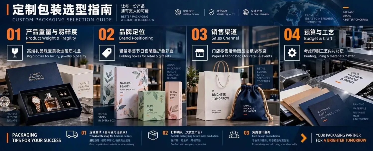 包装选购指南信息图横幅