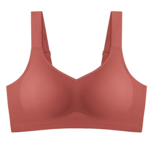 Iris red seamless wireless bra