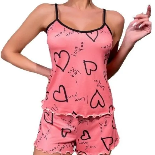 women milk silk lightweight cami pajama set xlk91009 lifestyle view