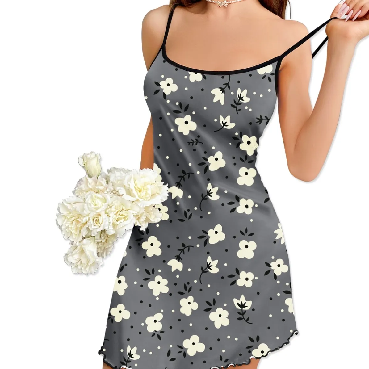 women milk silk pajama set xlk94031butterfly lifestyle view