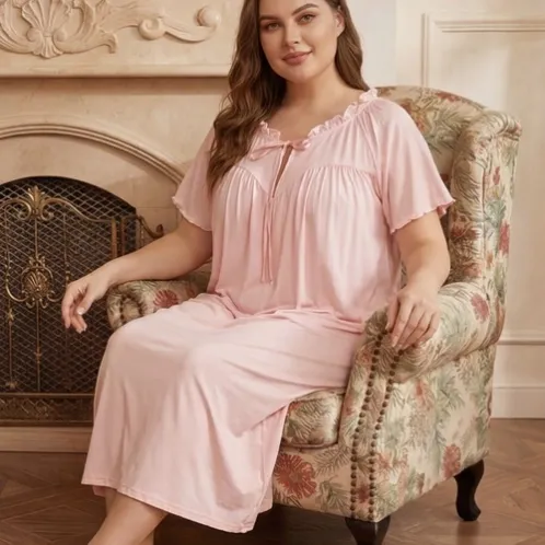plus size robe xlkl786 front view
