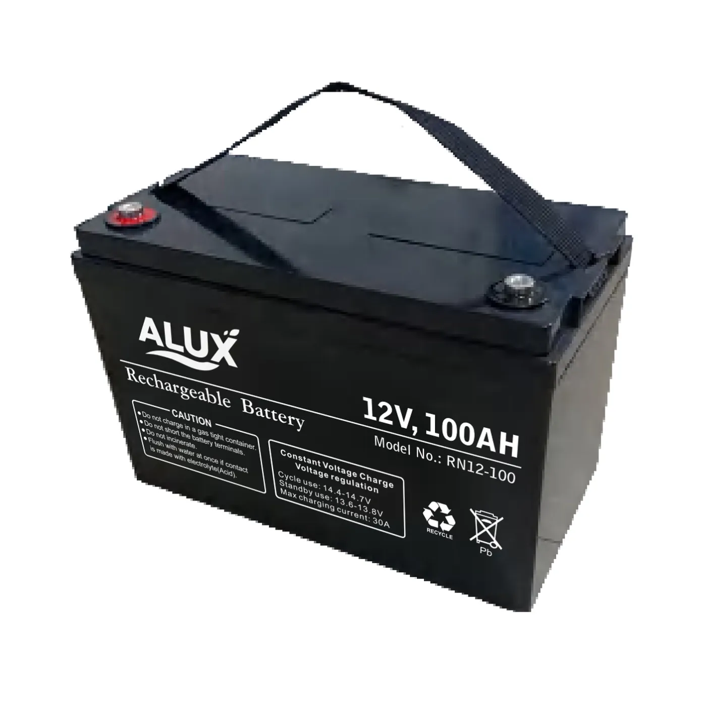 ALUX ALX12-100 12V 100Ah VRLA (AGM) Sealed Lead Acid Battery