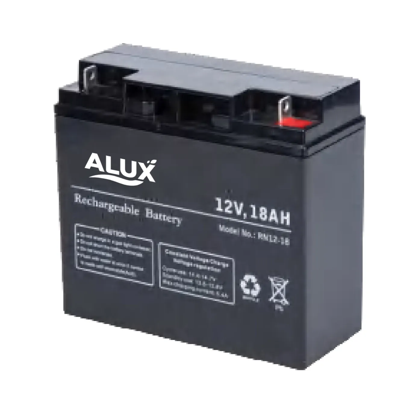 ALUX ALX12-18 12V 18Ah VRLA (AGM) Sealed Lead Acid Battery