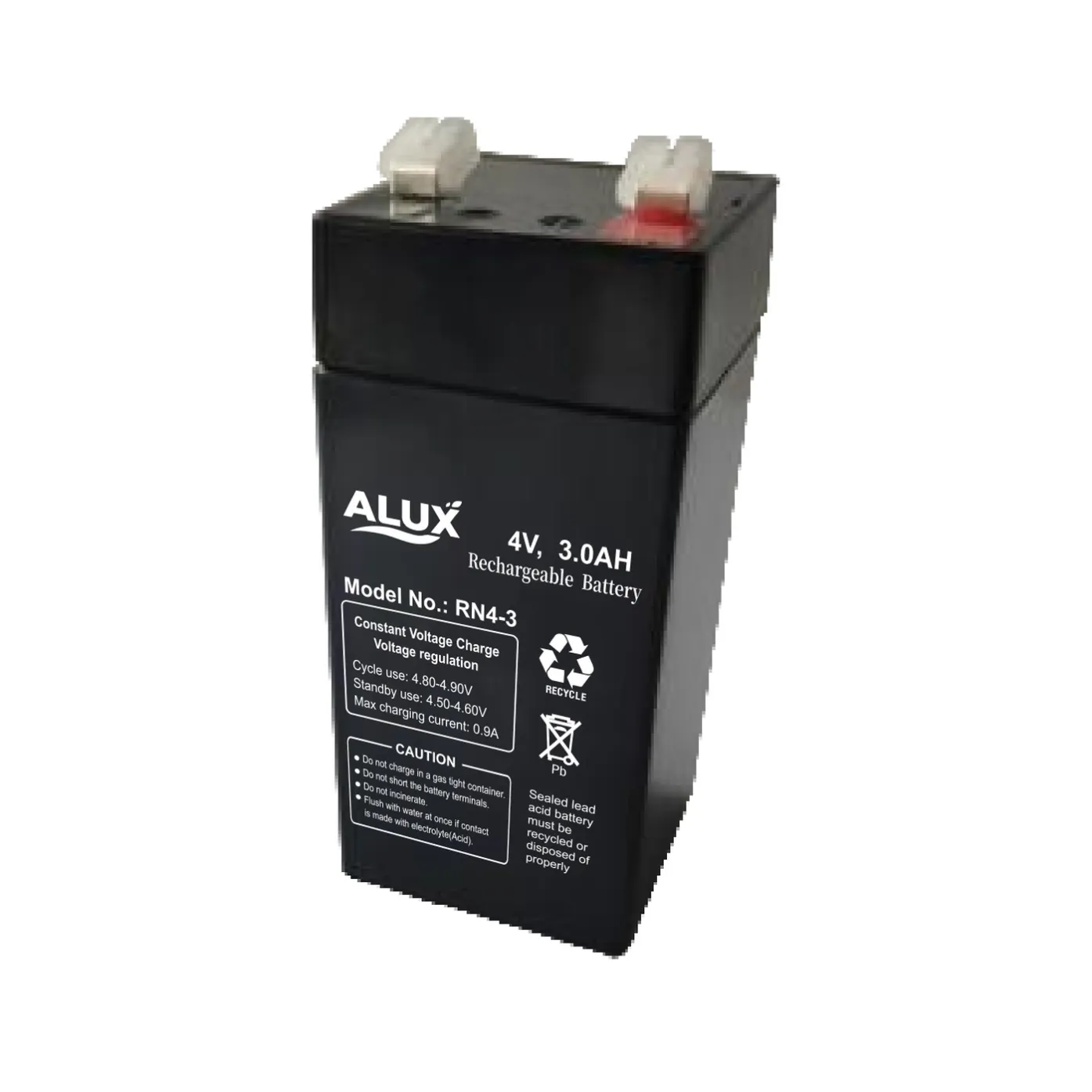 ALUX ALX4-3 4V 3Ah VRLA (AGM) Sealed Lead Acid Battery