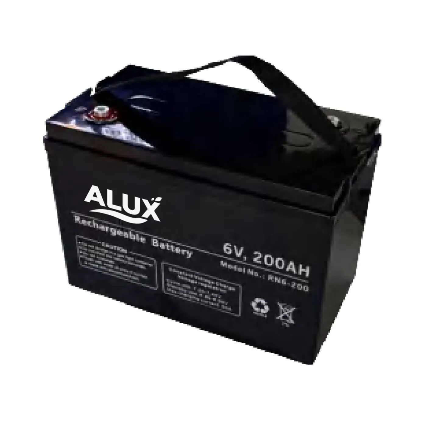 ALUX ALX6-200 6V 200Ah VRLA (AGM) Sealed Lead Acid Battery