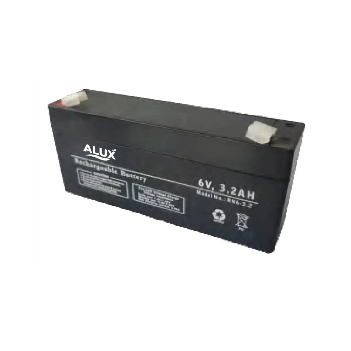 ALUX ALX6-3.2 6V 3.2Ah VRLA (AGM) Sealed Lead Acid Battery