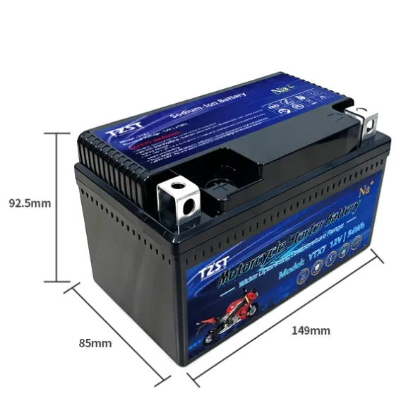 YTX7 12V 54Wh Sodium ion motorcycle starter battery replacement lead-acid battery