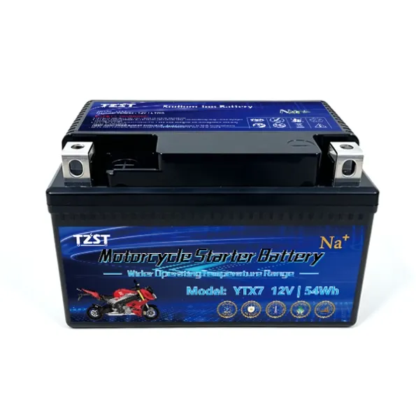 YTX7 12V 54Wh Sodium ion motorcycle starter battery jumper manufacture