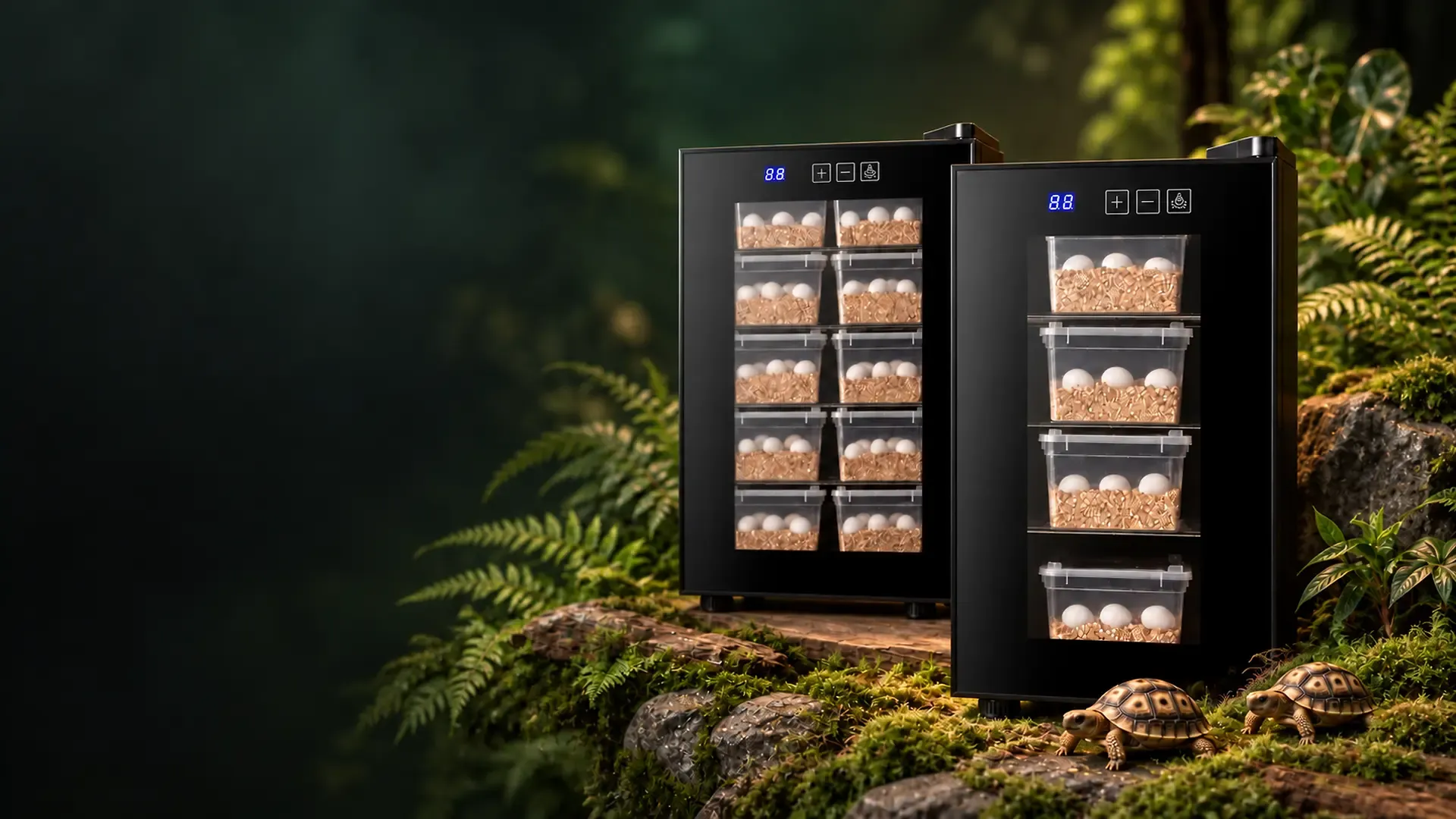 Vantico reptile incubator for precise temperature-controlled egg incubation