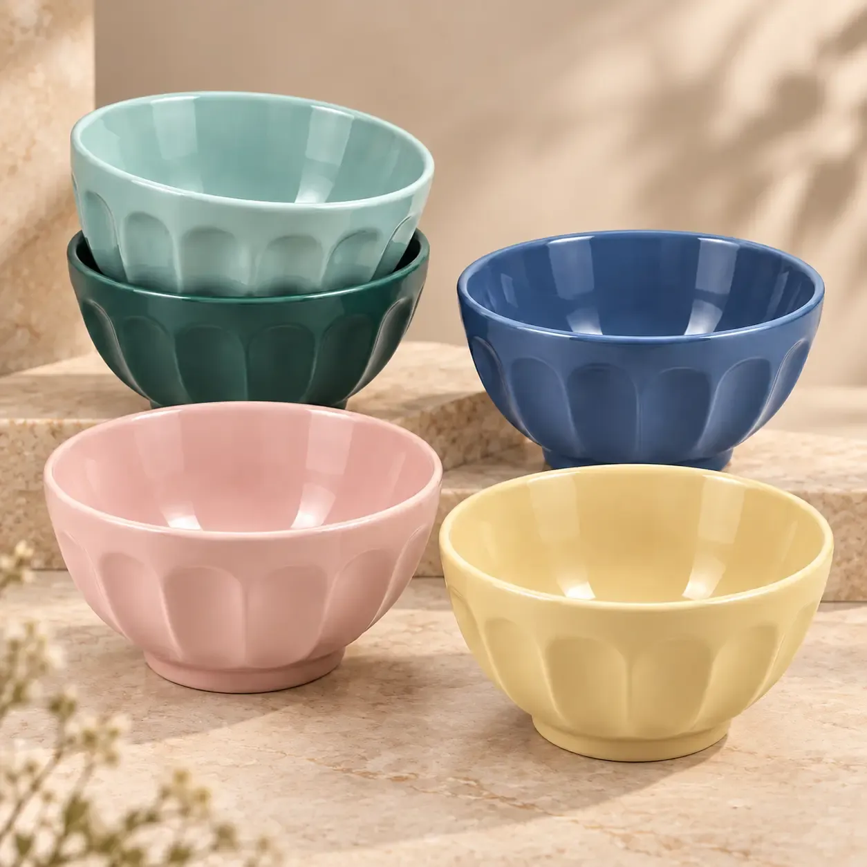 embossed-stoneware-bowl-glossy-glaze