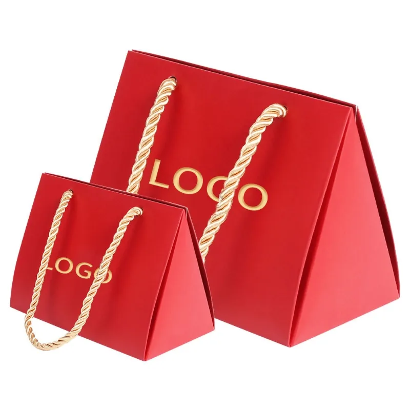 Triangular Fold‑Bottom Handbag1