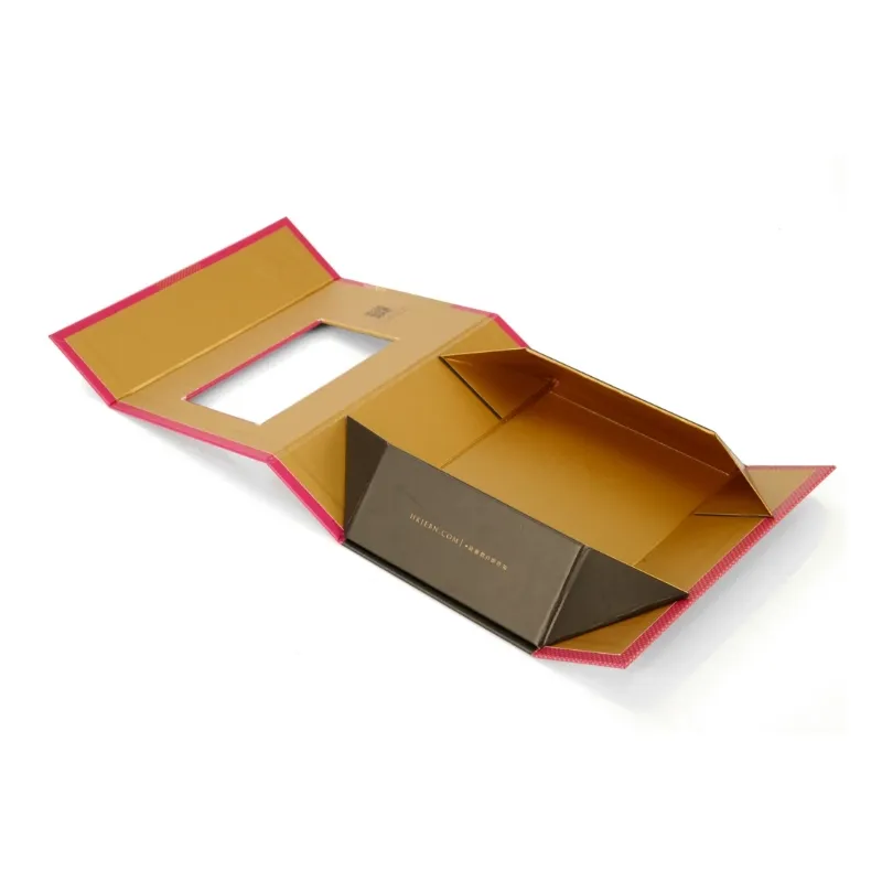 Foldable box with window3