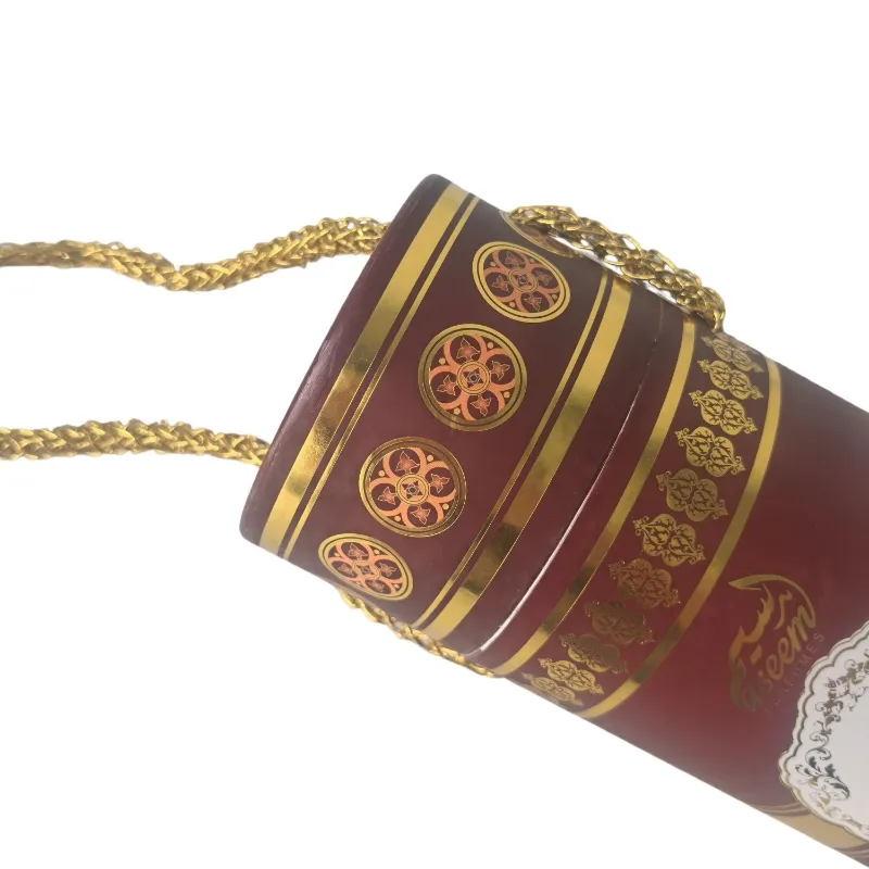 Paper tube with braided rope handle2