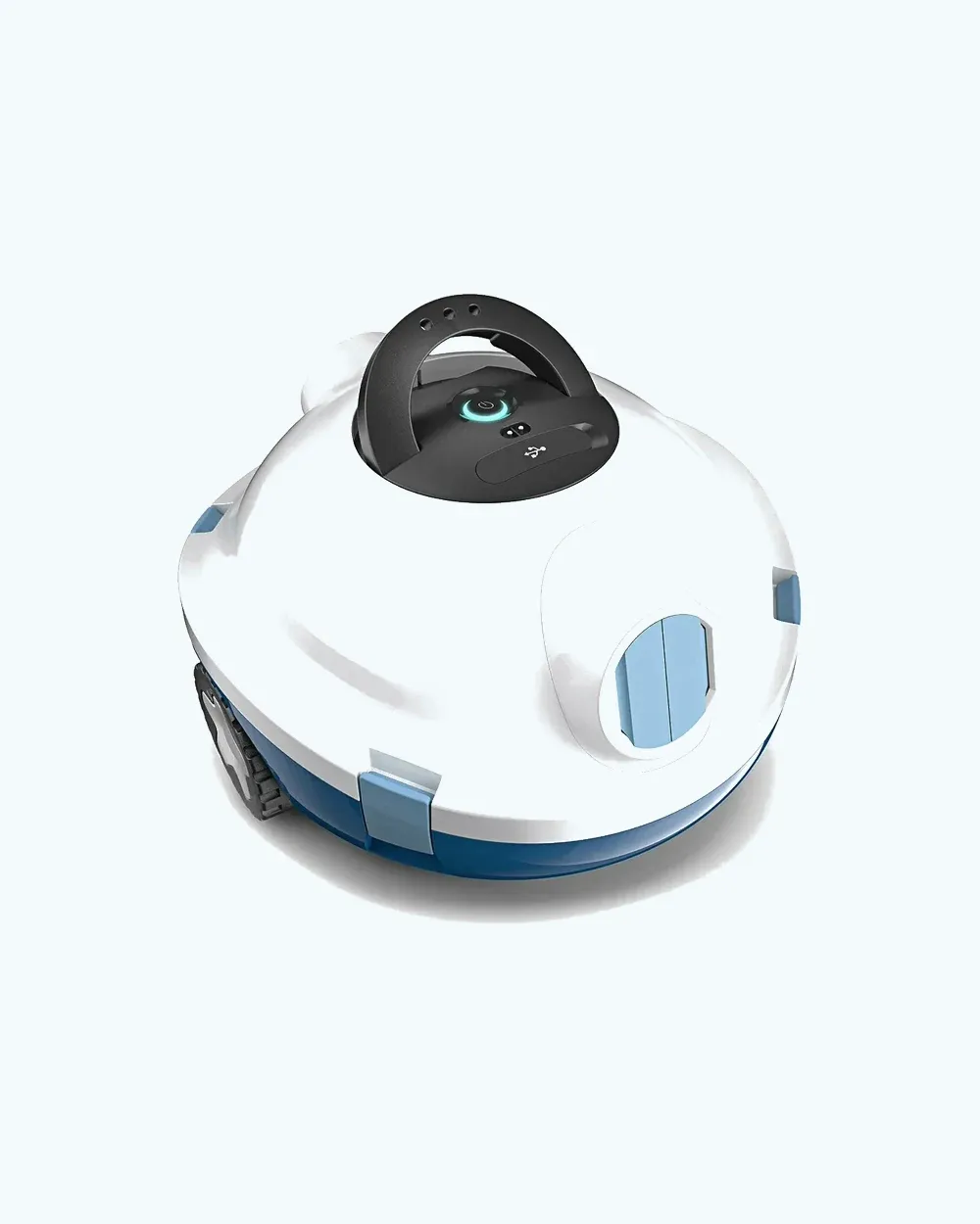 Kabelloser Y10 Poolroboter vor weißem Hintergrund