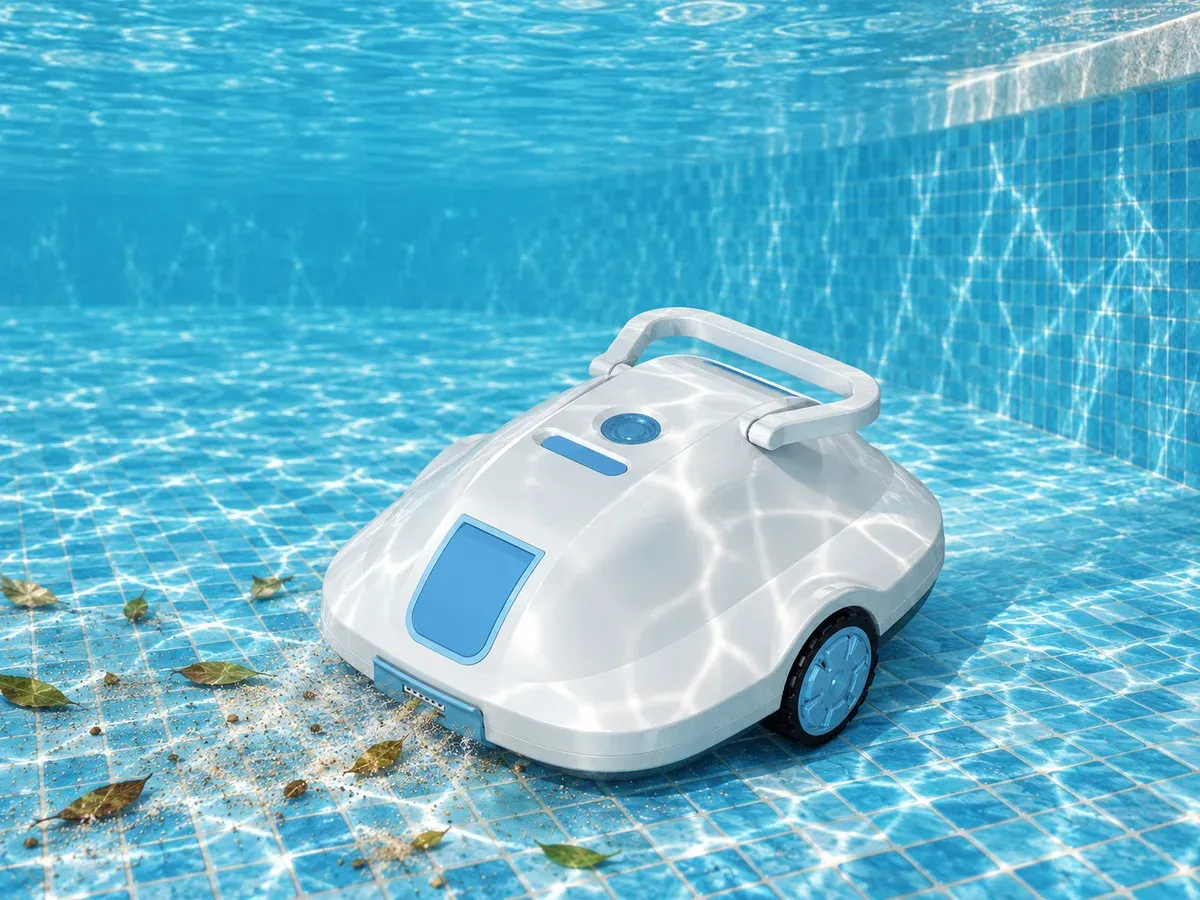 Zwei Motoren für 20 GPM Saugleistung · C3 Poolroboter