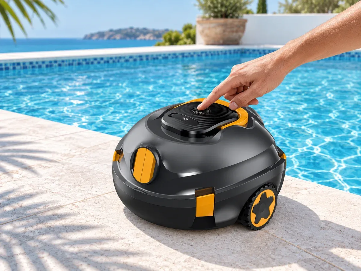 Avvio con un pulsante, senza configurazioni · Robot pulitore per piscina Y20