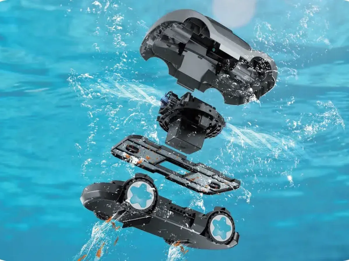 Filtro facile da pulire · Robot pulitore per piscina C1