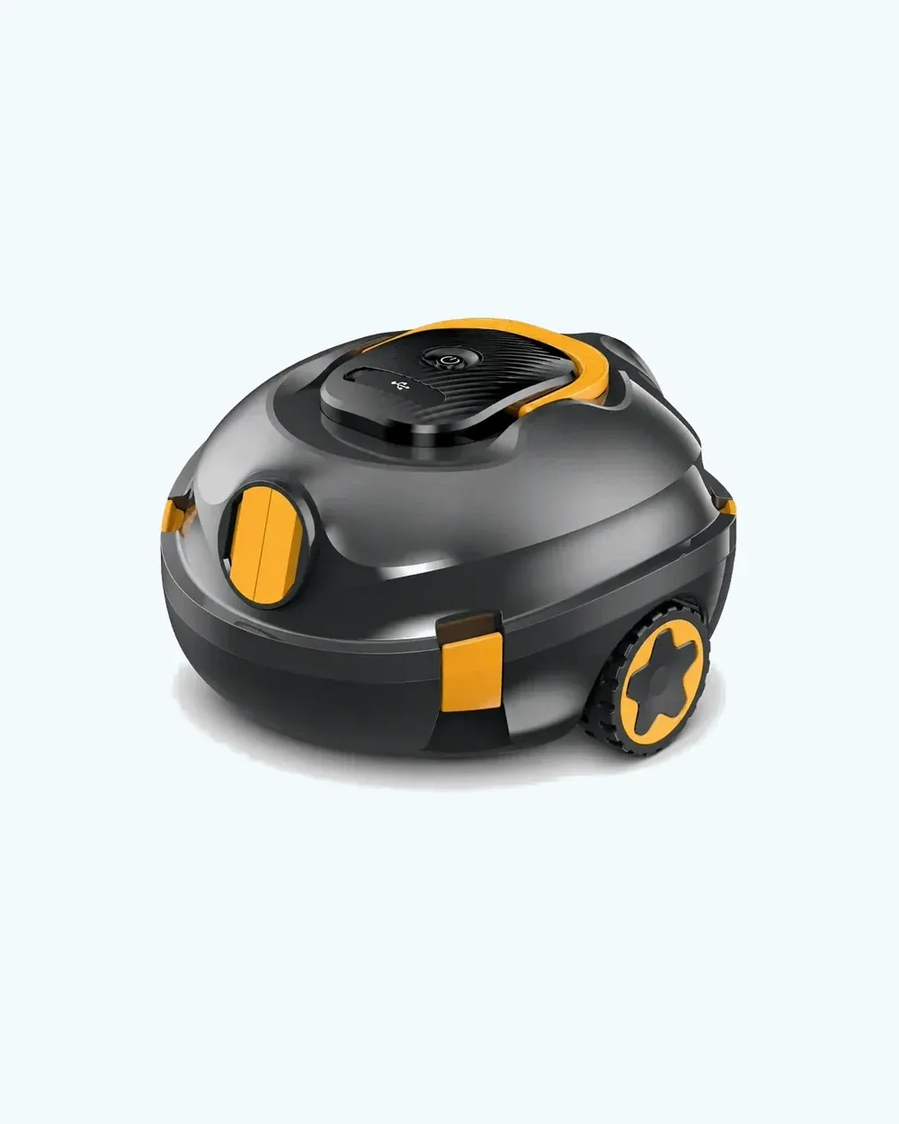 Y20 Poolroboter in Dunkelgrau mit gelben Akzenten