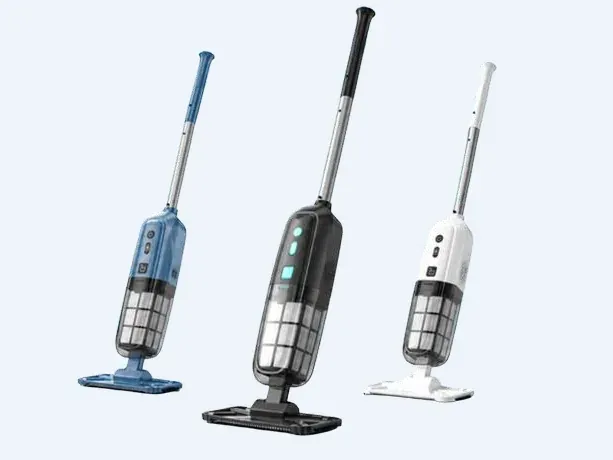 H100 Hand-Poolsauger mit Gehäuse in Blau, Schwarz und Weiß