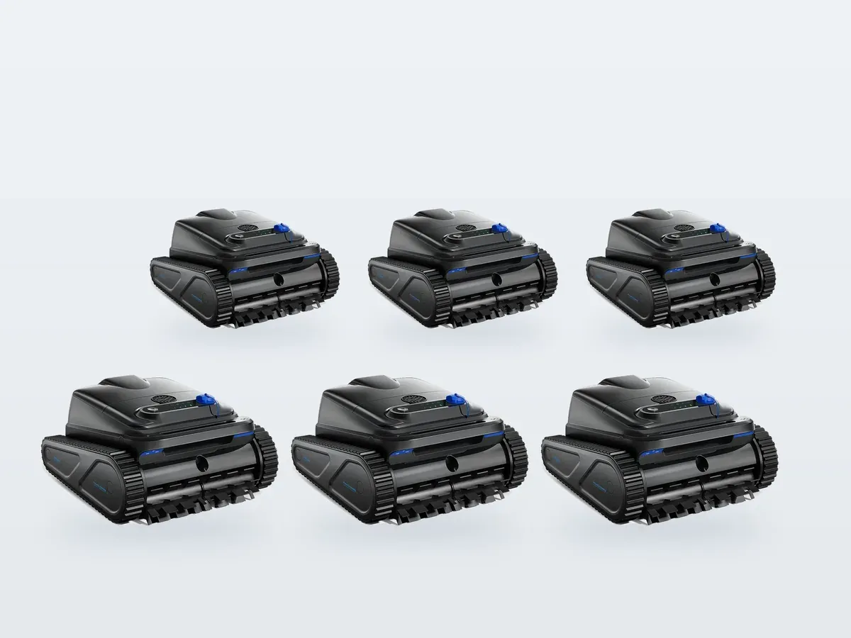 Reihen identischer Y50S Poolroboter für Volumenprogramme