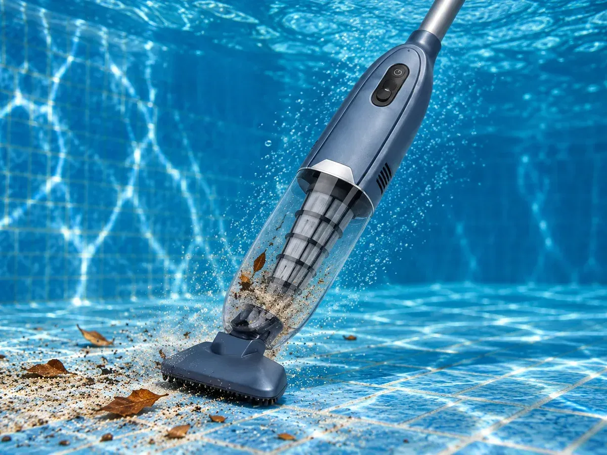 Eine Akkuladung für den ganzen Pool · H200 Hand-Poolsauger