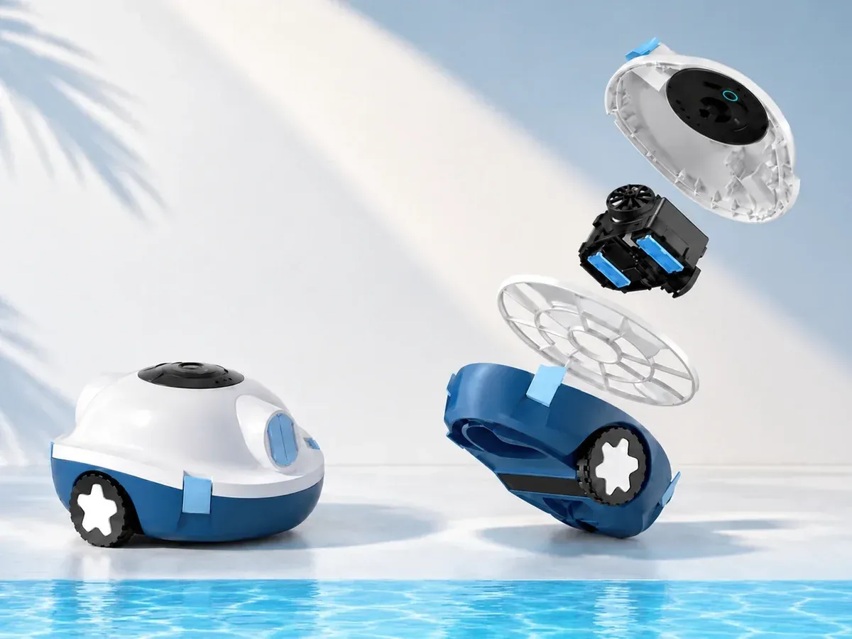 Cestello da 3 L per uno svuotamento rapido · Robot pulitore per piscina Y10