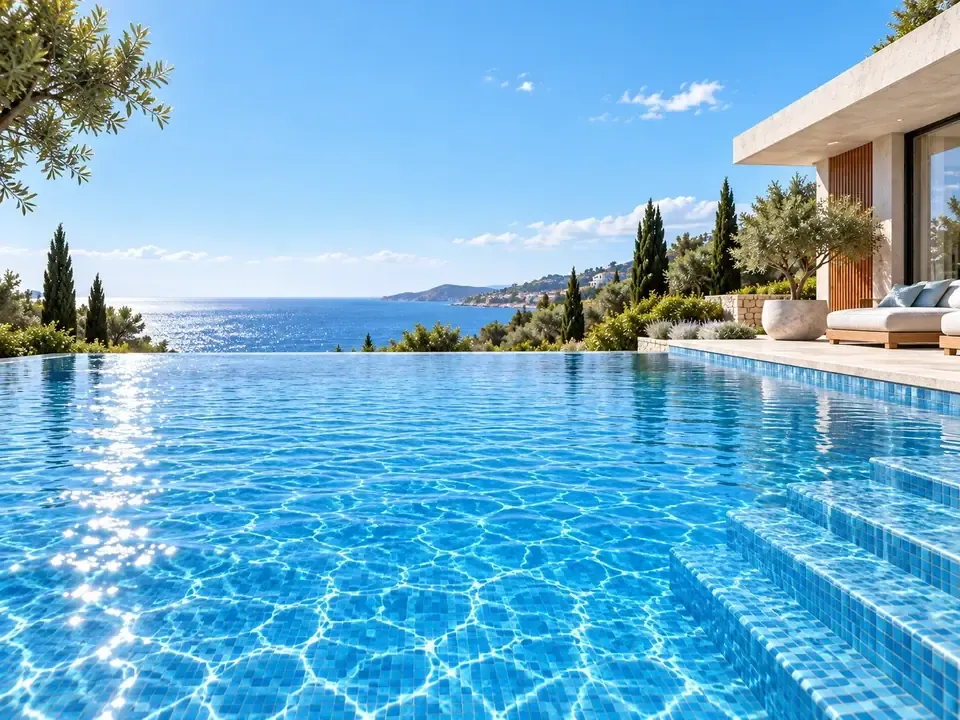 Infinity-edge pool