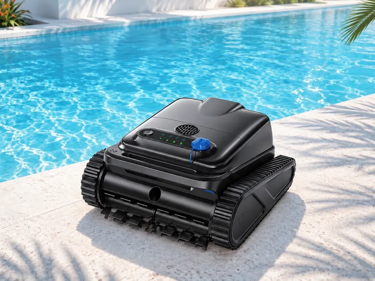 150 Minuten Reinigung mit einer Akkuladung · Y50S Poolroboter