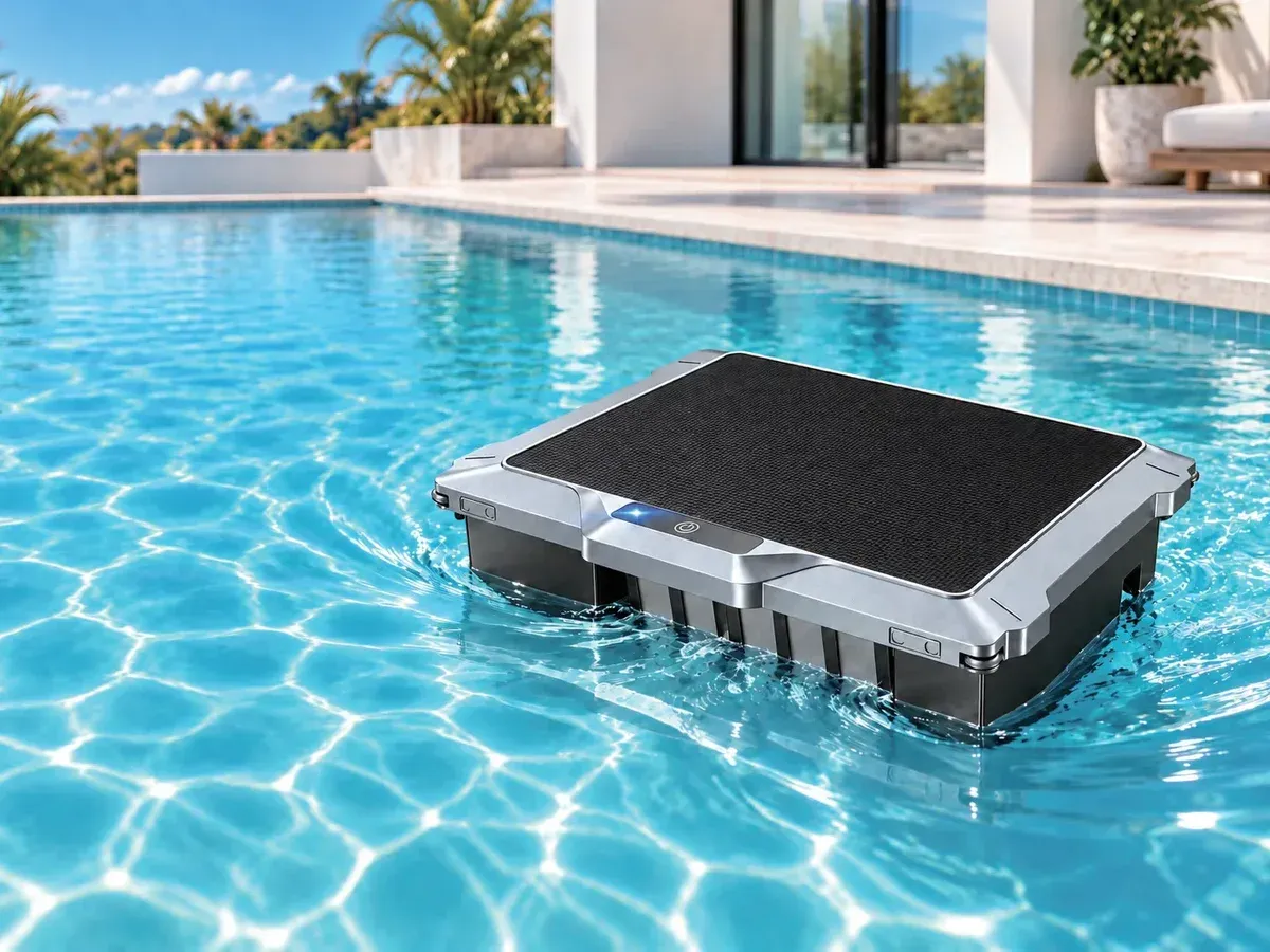 Parcheggio automatico, recupero facile · Skimmer robotizzato per piscina Y90 Pro